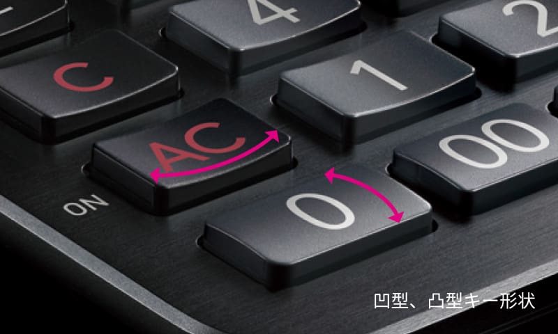 打ちやすさを追求したキー配列、キー形状