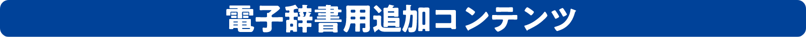 電子辞書用追加コンテンツ