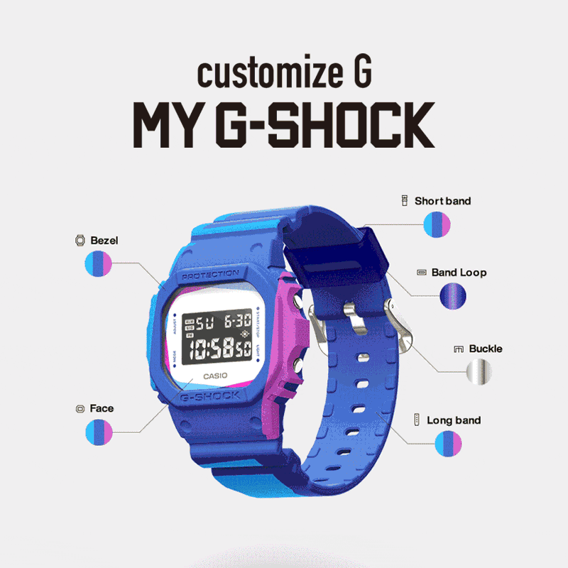 カスタムできる腕時計　MY G-SHOCK