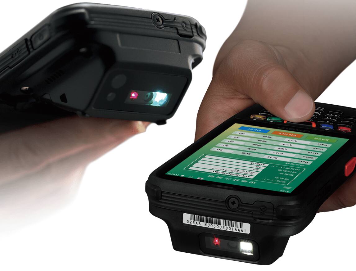 下向きとストレート、 選べるスキャン角度