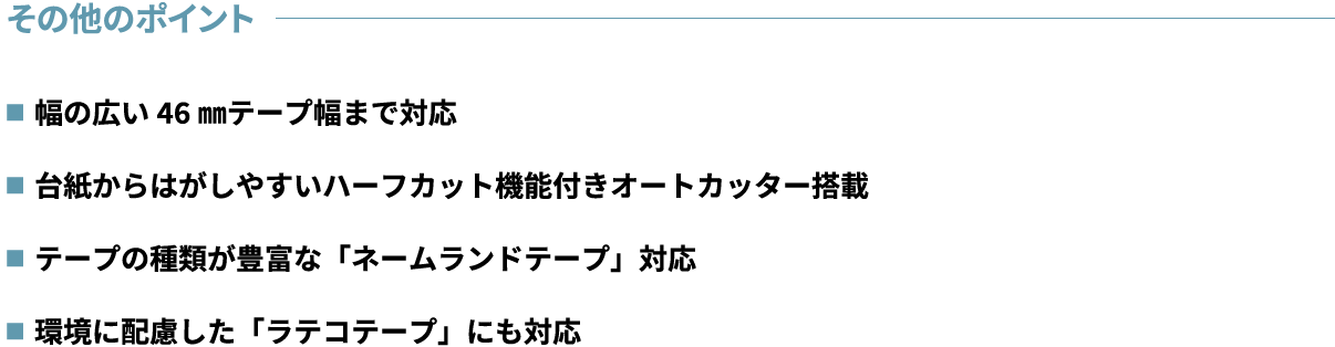 その他のポイント