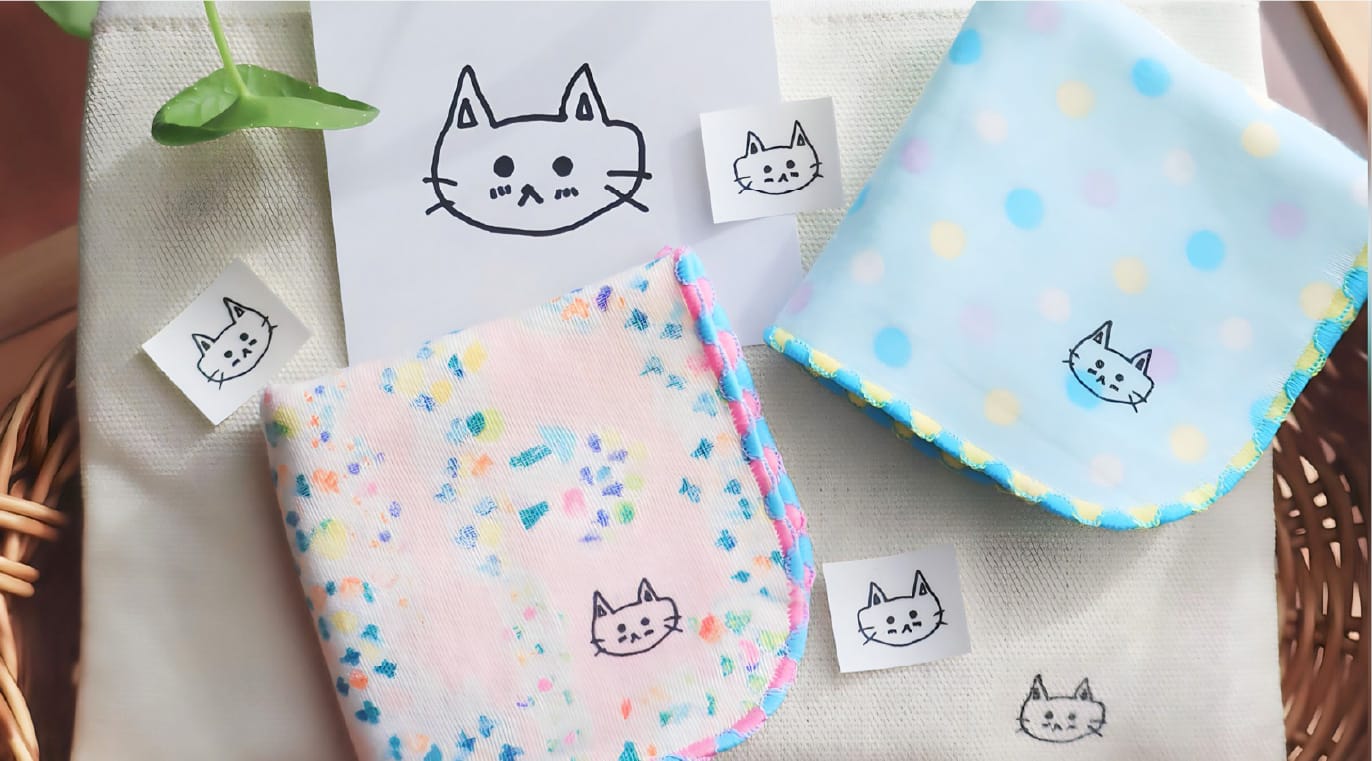 「画像取り込み機能」で、 手書きのイラストを使ったラベルが簡単に作れます。