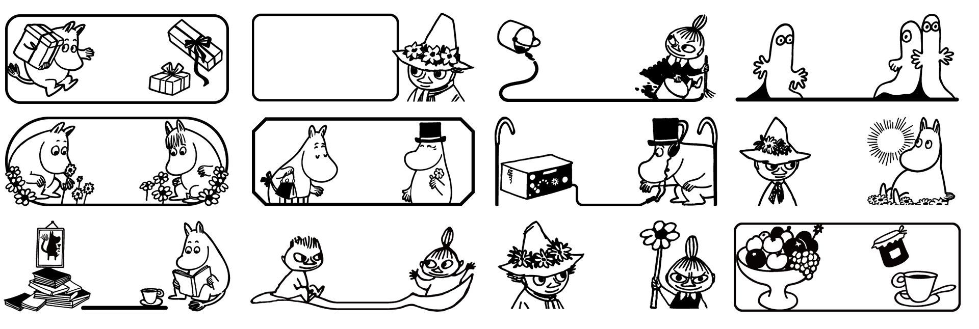 ムーミン フレーム　サンプル画像