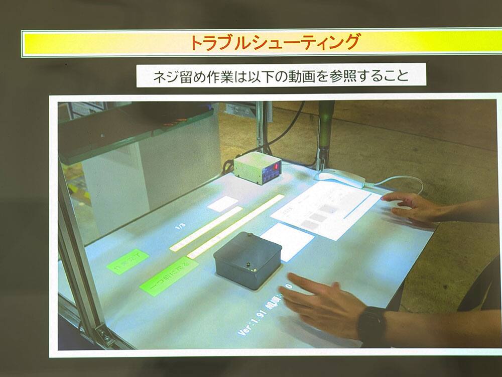トラブルシューティング表示