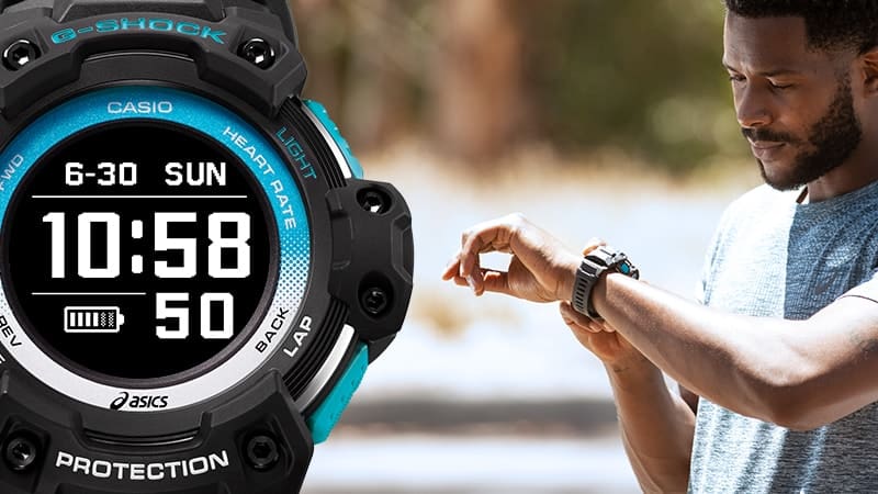 ラン&ウォークプラットフォームサービス対応のG-SHOCK　GSR-H1000AST-1JR