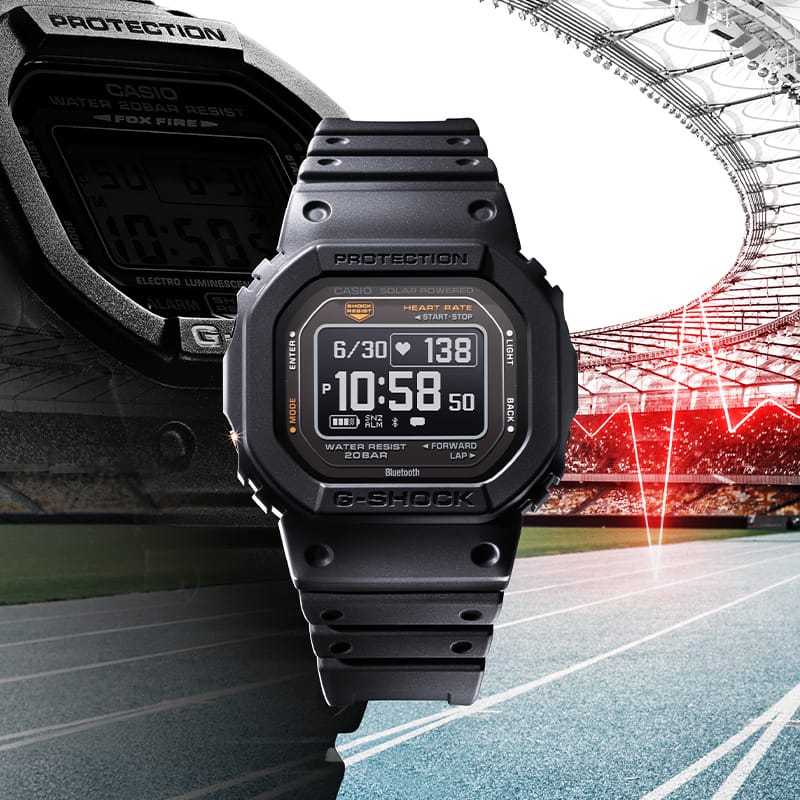 睡眠計機能がついたおすすめのG-SHOCK「G-SQUAD 5600 SERIES」DW-H5600-1JR