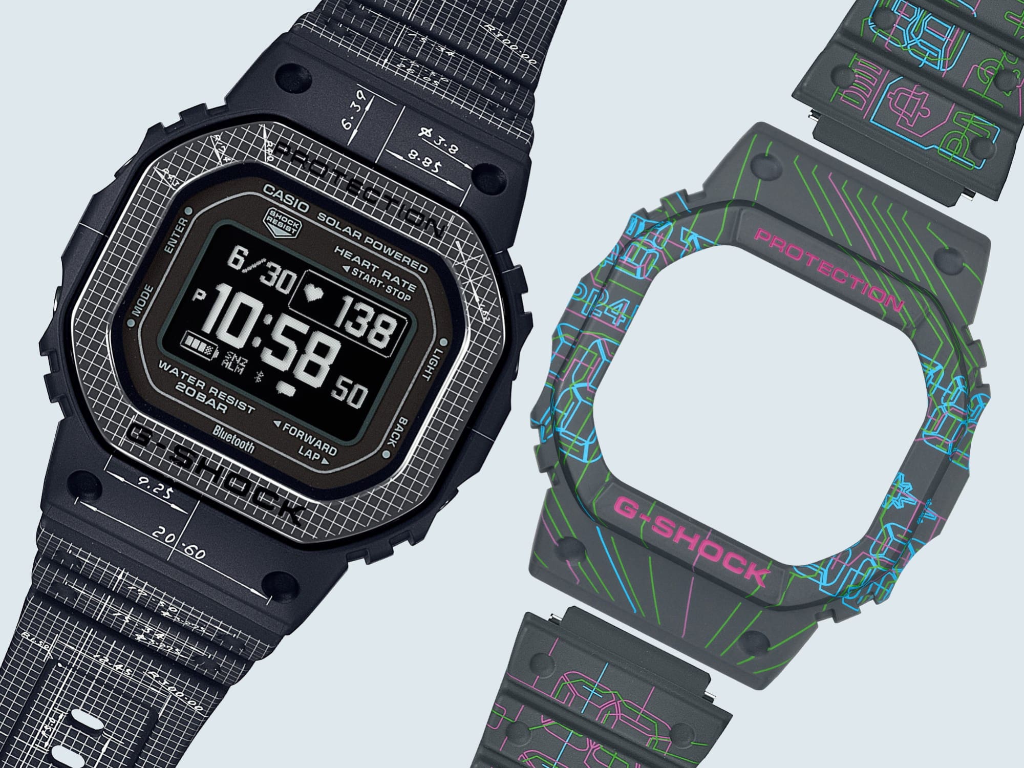 睡眠計機能がついたおすすめのG-SHOCK「G-SQUAD　5600 SERIES」DW-H5600EX-1JR
