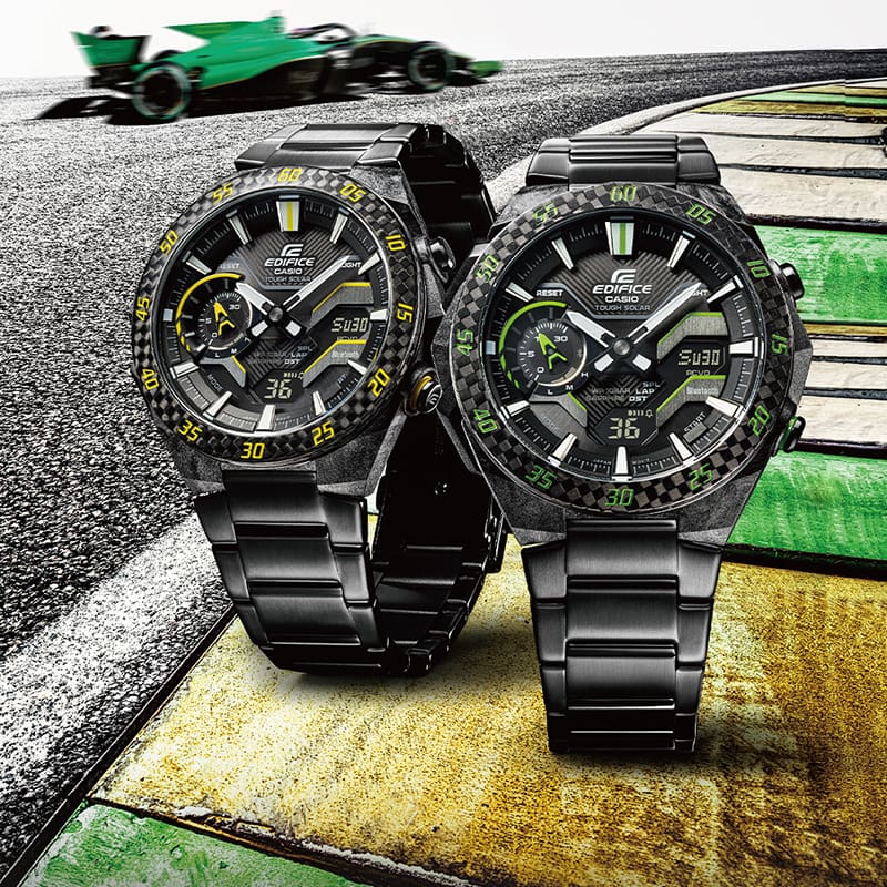 カシオエディフィス 電波ソーラーEQB-500レザーベルト CASIO EDIFICE