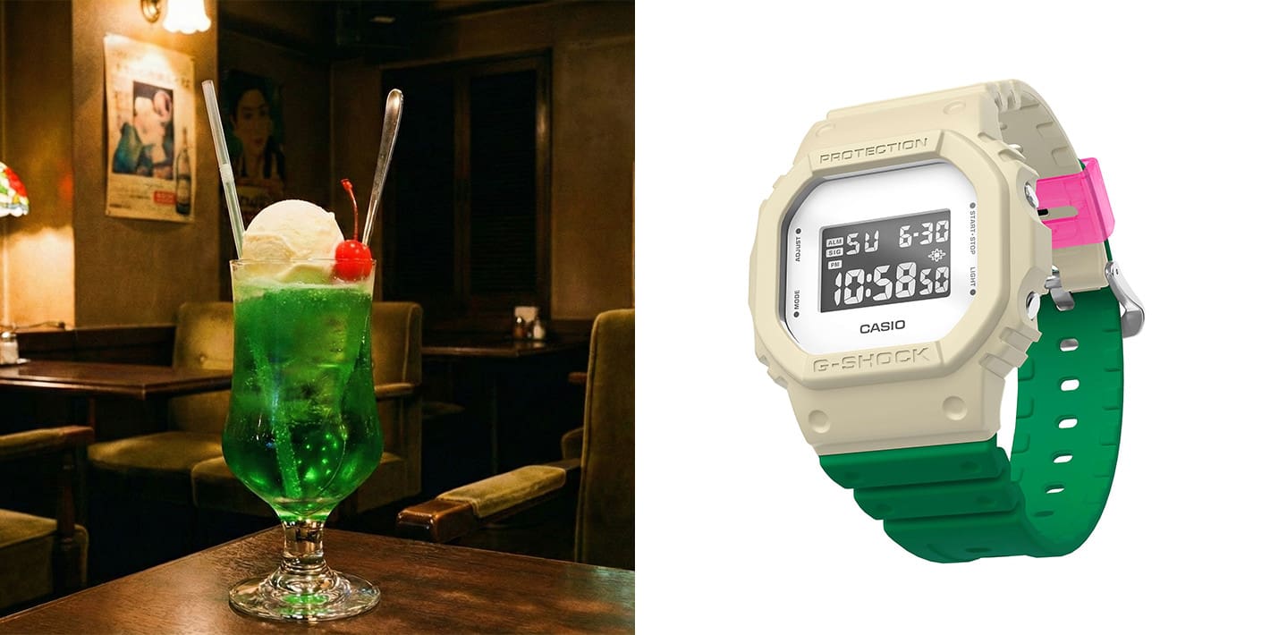 MY G-SHOCK  メロンソーダ（緑）風カスタマイズ