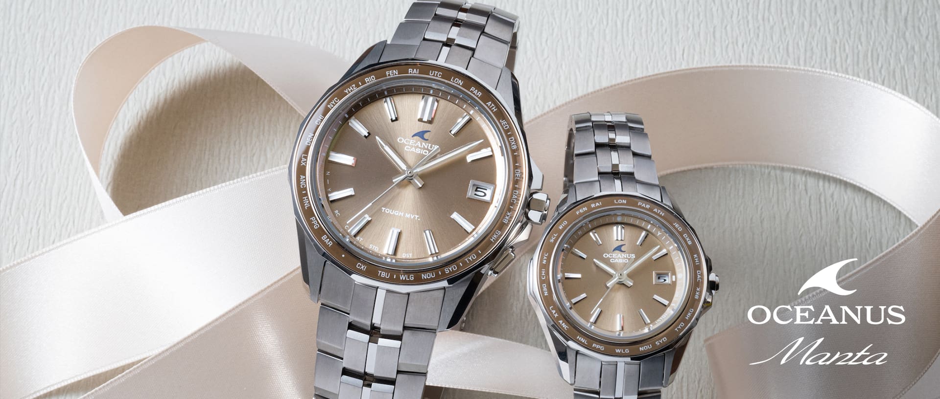 CASIO オシアナス　OCW-S400A-5AJF ペールベージュ OCW-S400A-5AJF | CASIO