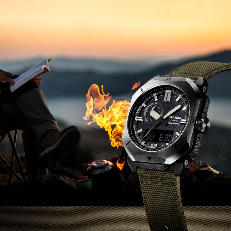 PRO TREK ソーラー電波 ソーラー電波時計】PRO TREK（プロトレック）アングラーライン