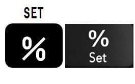  [%]キーの上に「SET」と書かれているモデルの場合は？ （S100、RT-7000、J-120F、海外機種など）