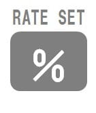  [%]キーの上に「RATE SET」と書かれているモデルの場合は？ （MS-6VC-JBU、MS-20UC、海外機種など）