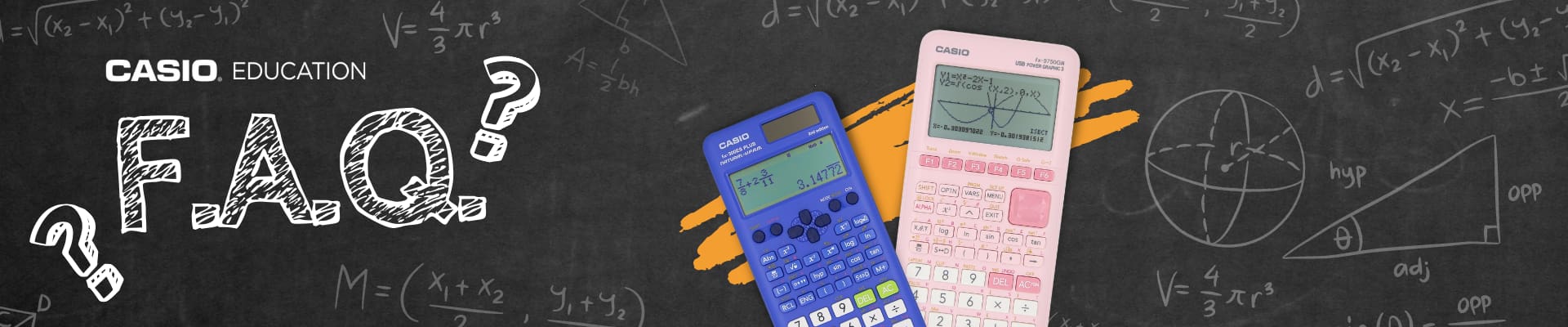 Casio Education - FAQ Banner