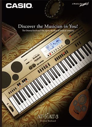 Catálogo de teclados de música oriental