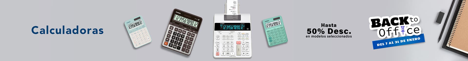 Conoce los productos de CASIO para tu Oficina