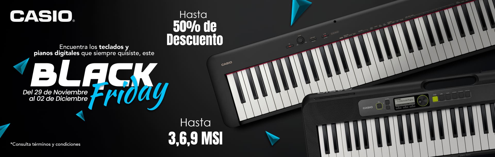 Ofertas del  Buen Fin de Instrumentos Musicales Electronicos