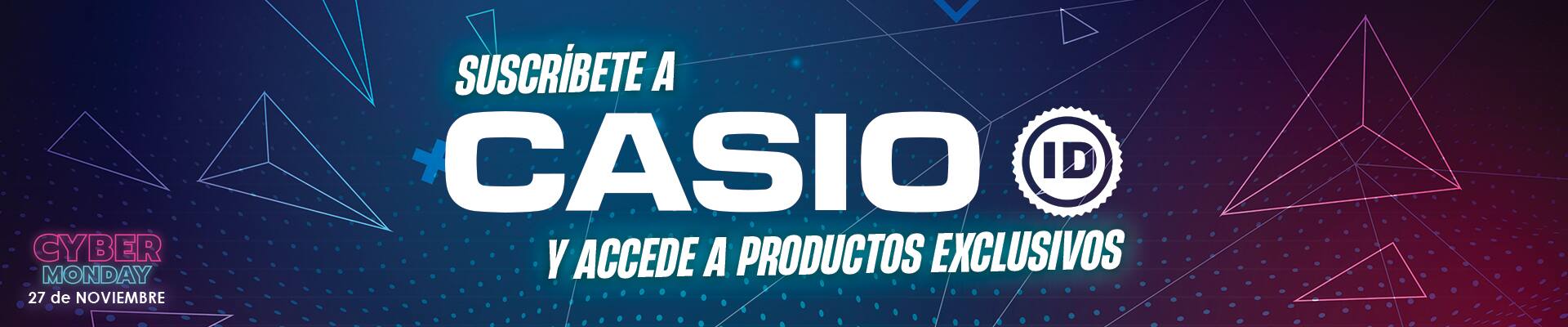 SUSCRIBETE A CASIO ID PARA OBTENER BENEFICIOS EXCLUSIVOS