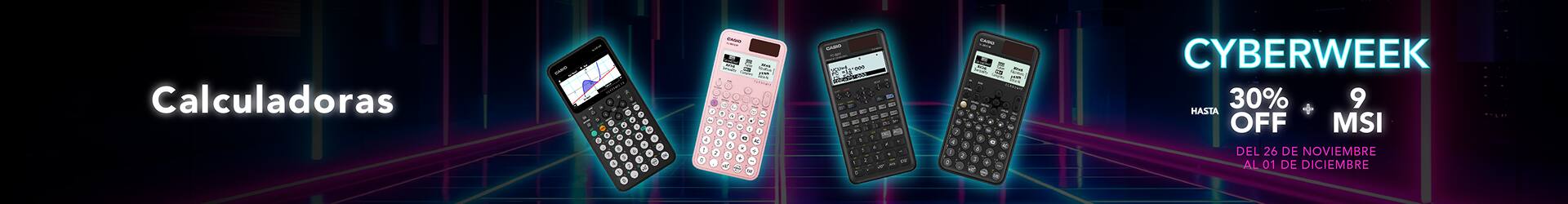 Ofertas para el Cyber Week Calculadoras CASIO