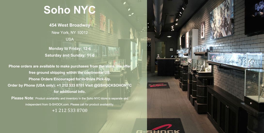 454 West Broadway NYC 10012 Store Hour Graphic Desktop