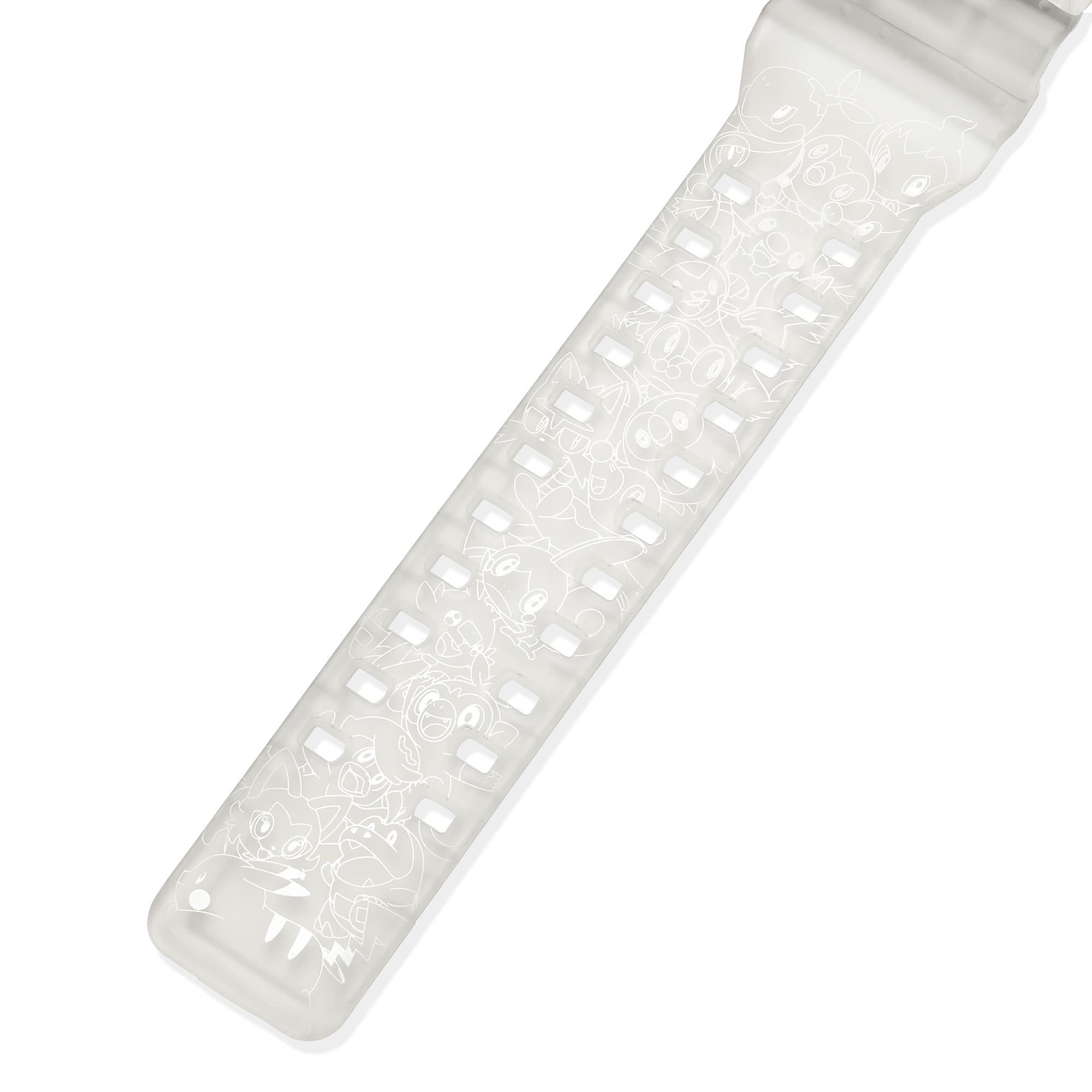 Close-up of the strap featuring Pokémon characters
