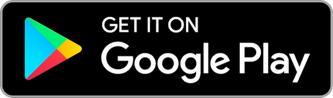 Google Play-logo naast witte tekst op een zwarte achtergrond: Get it on Google Play. De afbeelding linkt naar Google Play.