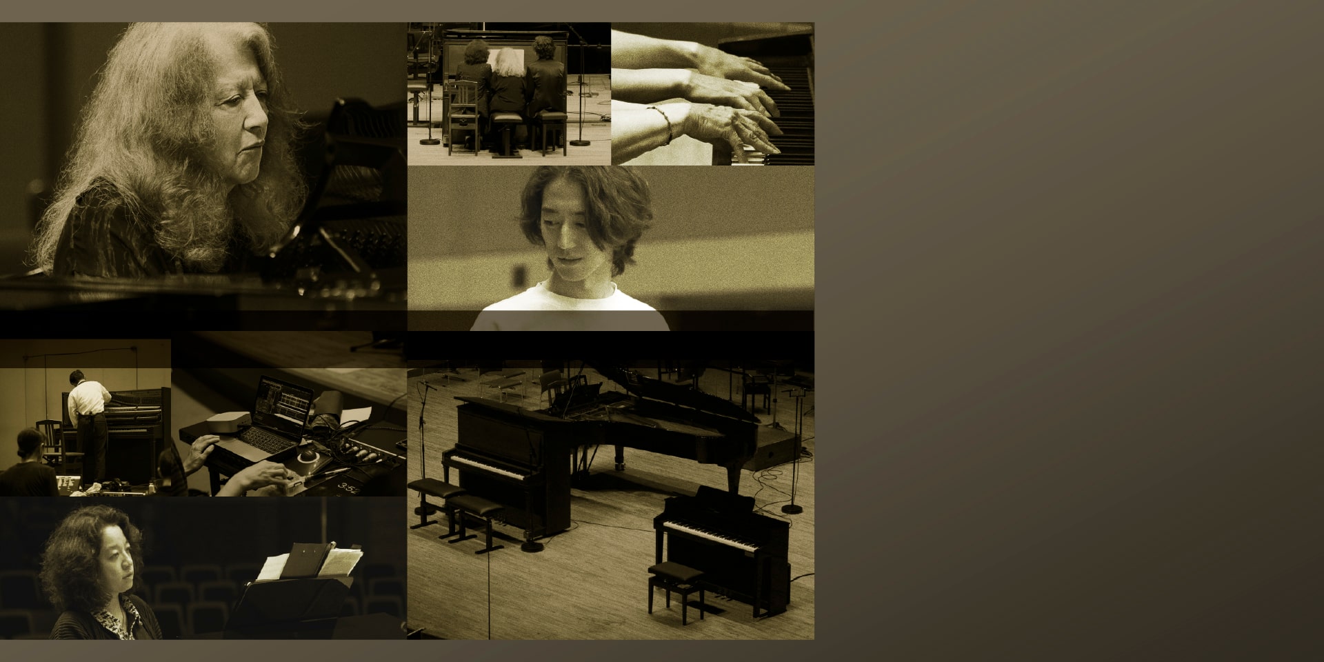 Verschillende opnames van Martha Argerich en Hayato Sumino aan de piano – een CASIO Celviano digitale piano.