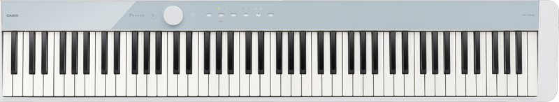 De lichtblauwe Privia PX-S1100CB digitale piano