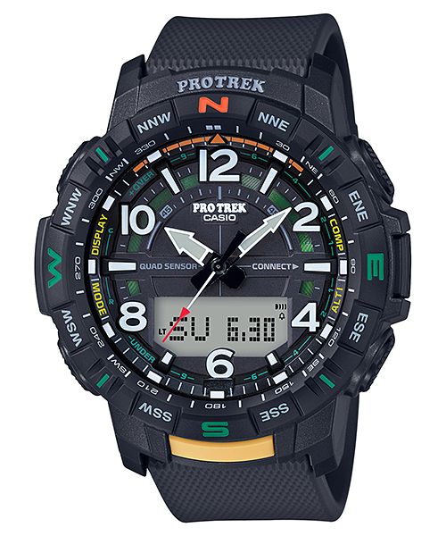 Het Casio Pro Trek hybride polshorloge PRT-B50-1