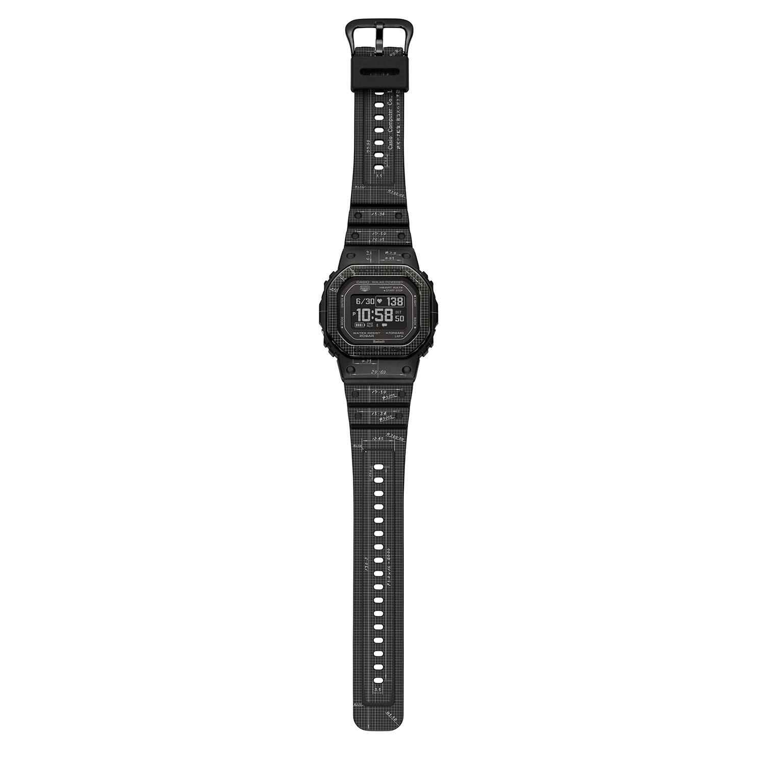 The G-SQUAD DW-H5600 with entire strap and shutter