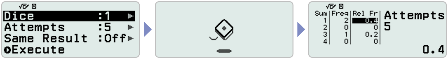 ฟังก์ชันทอยลูกเต๋าและโยนเหรียญที่จำลองความน่าจะเป็นทางคณิตศาสตร์ตามสถานการณ์ในชีวิตจริง