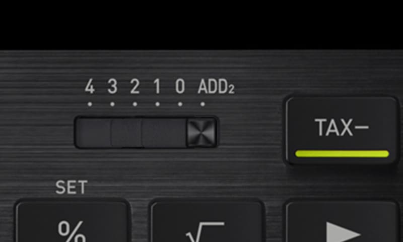 計算中自動保留小數位