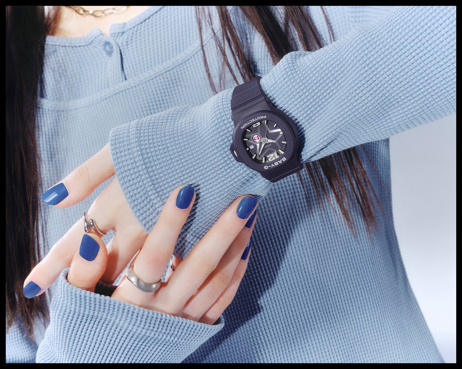 Close-up photo of arm wearing BGA-10D-2A1.