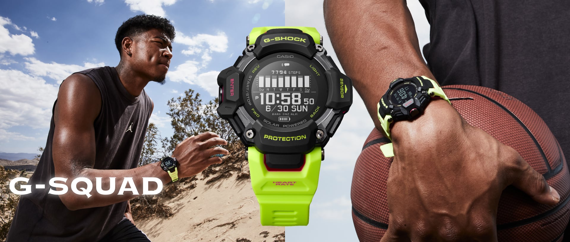 Multicolored watch with the athlete named Hachimura Rui