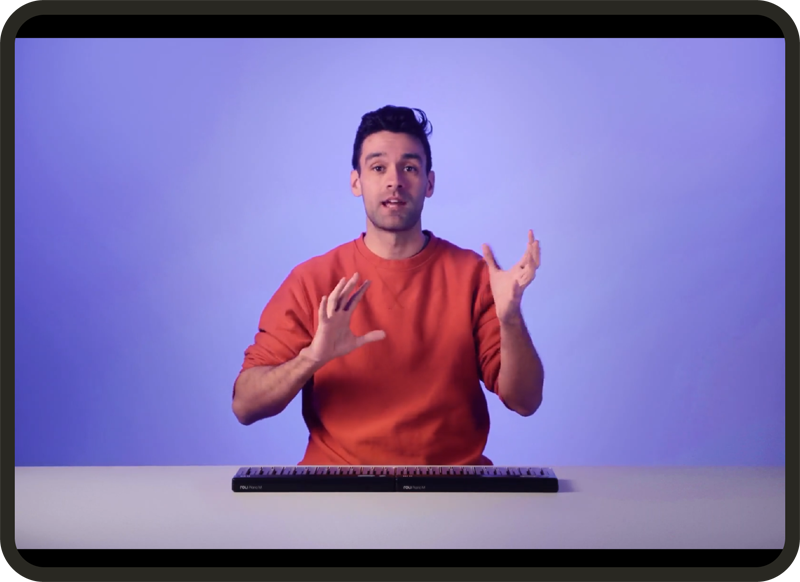 Screenshot of the lesson in app
