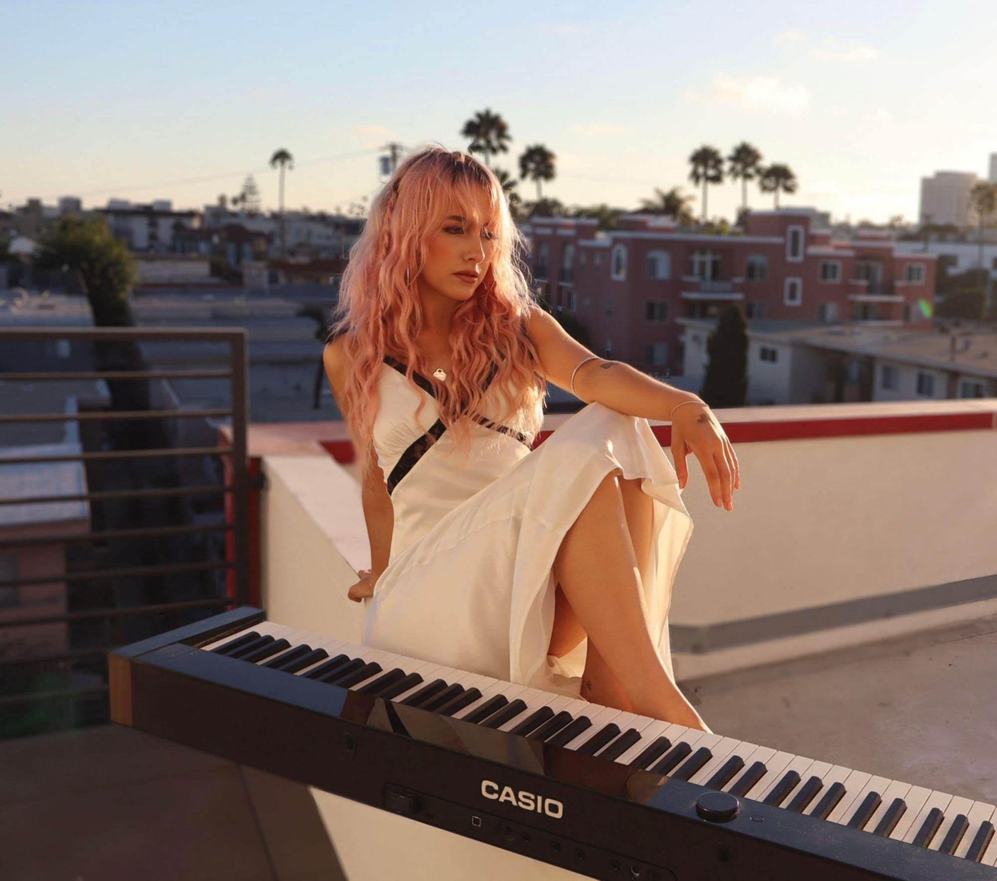 Capri Everitt and Casio Keyboard
