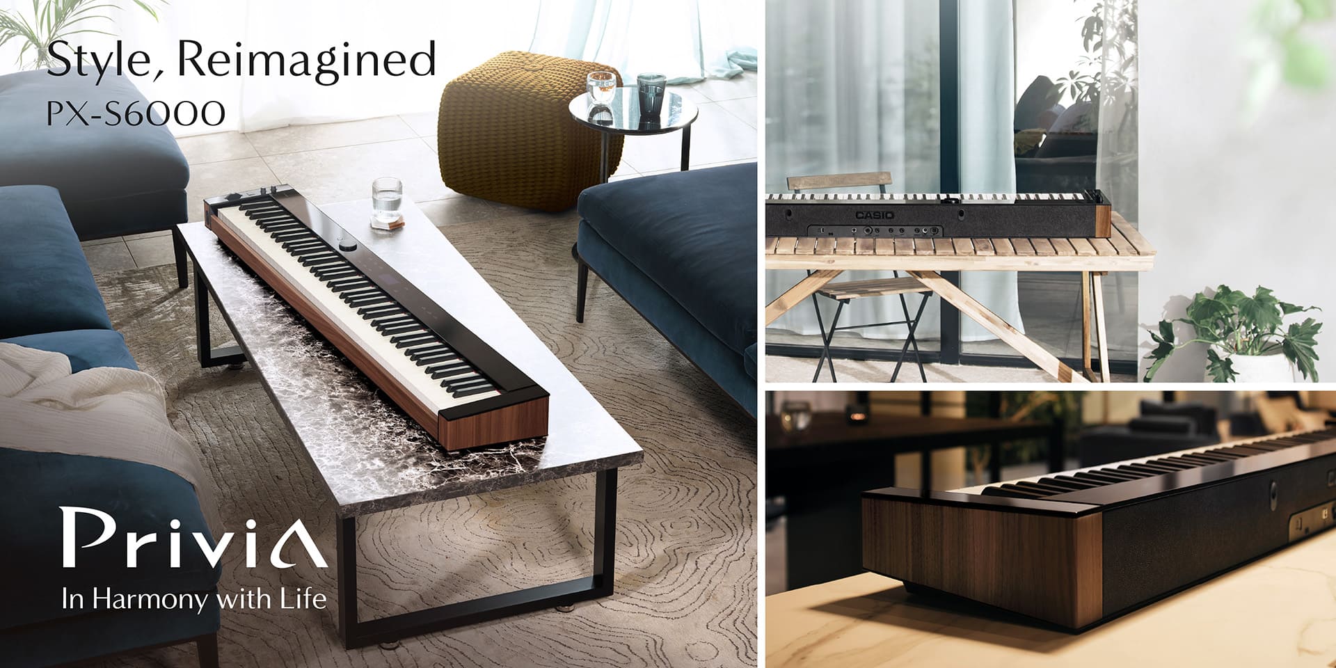 Style Reimagined PX-S6000 Privia In Harmony with Life