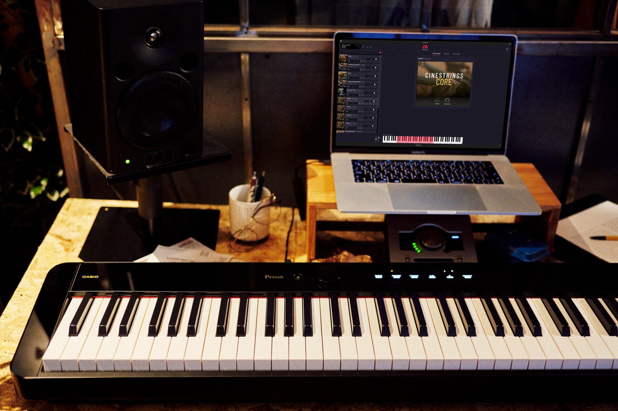 Privia PX-S5000 being played by musician Privia PX-S5000 being played by musician