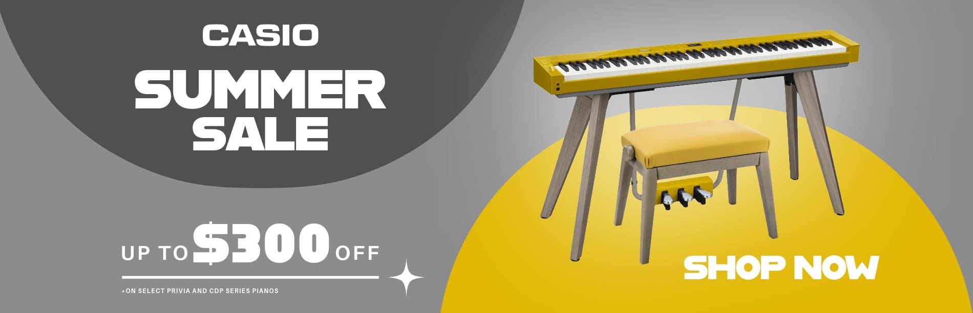Casio Summer Sale: Save up to $300 on select portable and home digital pianos through July 31.