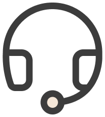 Stylized headphones denoting support for the Moflin AI companion