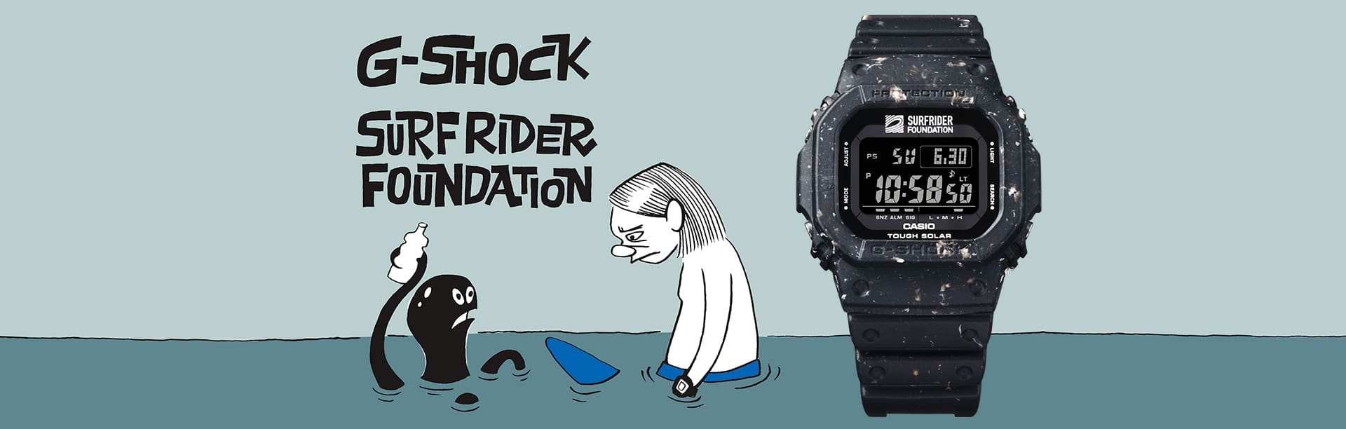 GPRH1000 RANGEMAN Digital Watch against desolate outdoor background for effect