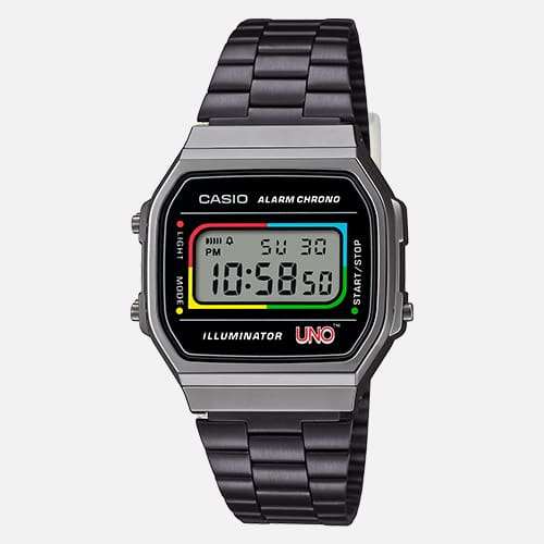 View Casio A168WEUC-1A watch.
