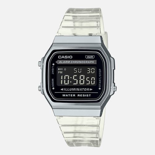 View Casio A168XES-1B watch.