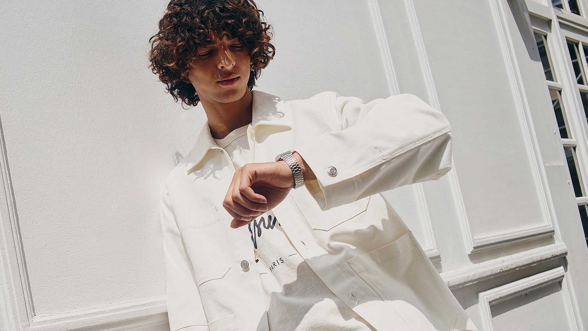 Models wearing Casio Digital Kitsune A168WECK metal watch Models wearing Casio Digital Kitsune A168WECK metal watch