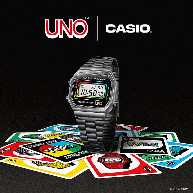 CASIO UNO collaboration model A168WEUC-1A