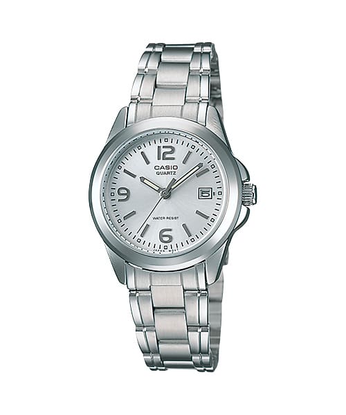 Casio LTP1215A-7A dress watch front view denoting style.
