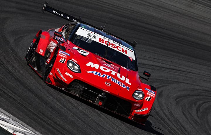 A race car denoting the Casio EDIFICE partnerships with motorsports