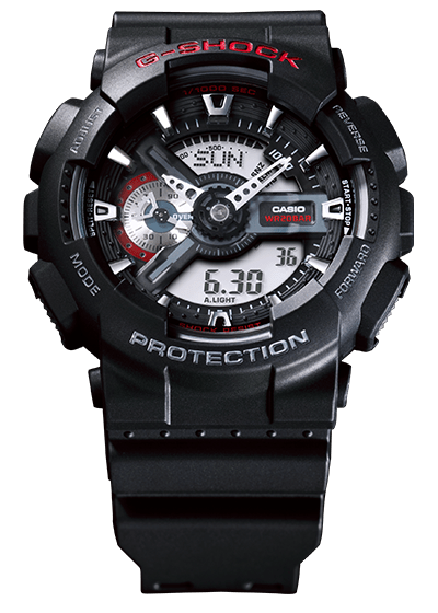 G-SHOCK GA-110-1A Men’s Big-Face Watch