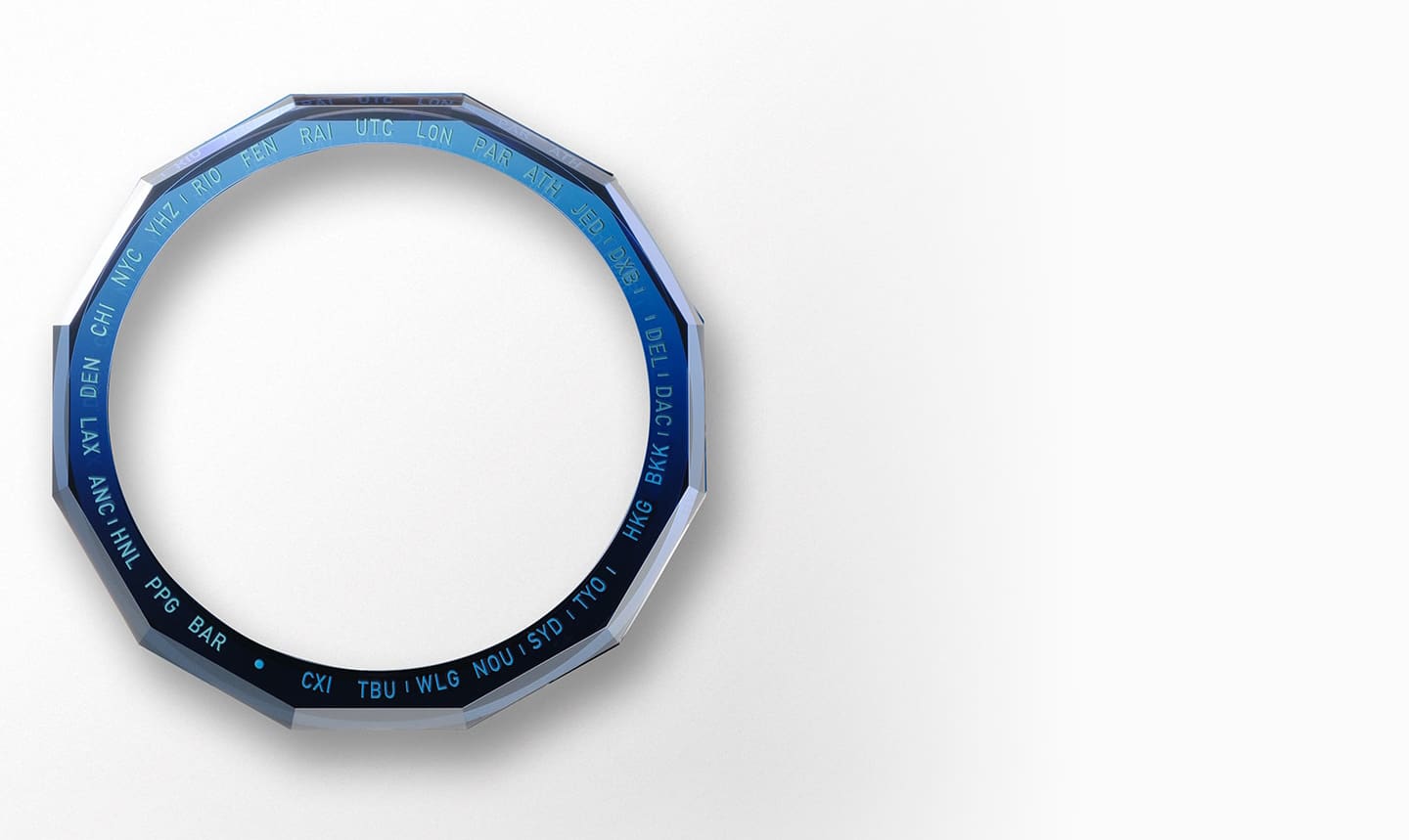 Bezel of the OCEANUS OCWS6000 Analog watch
