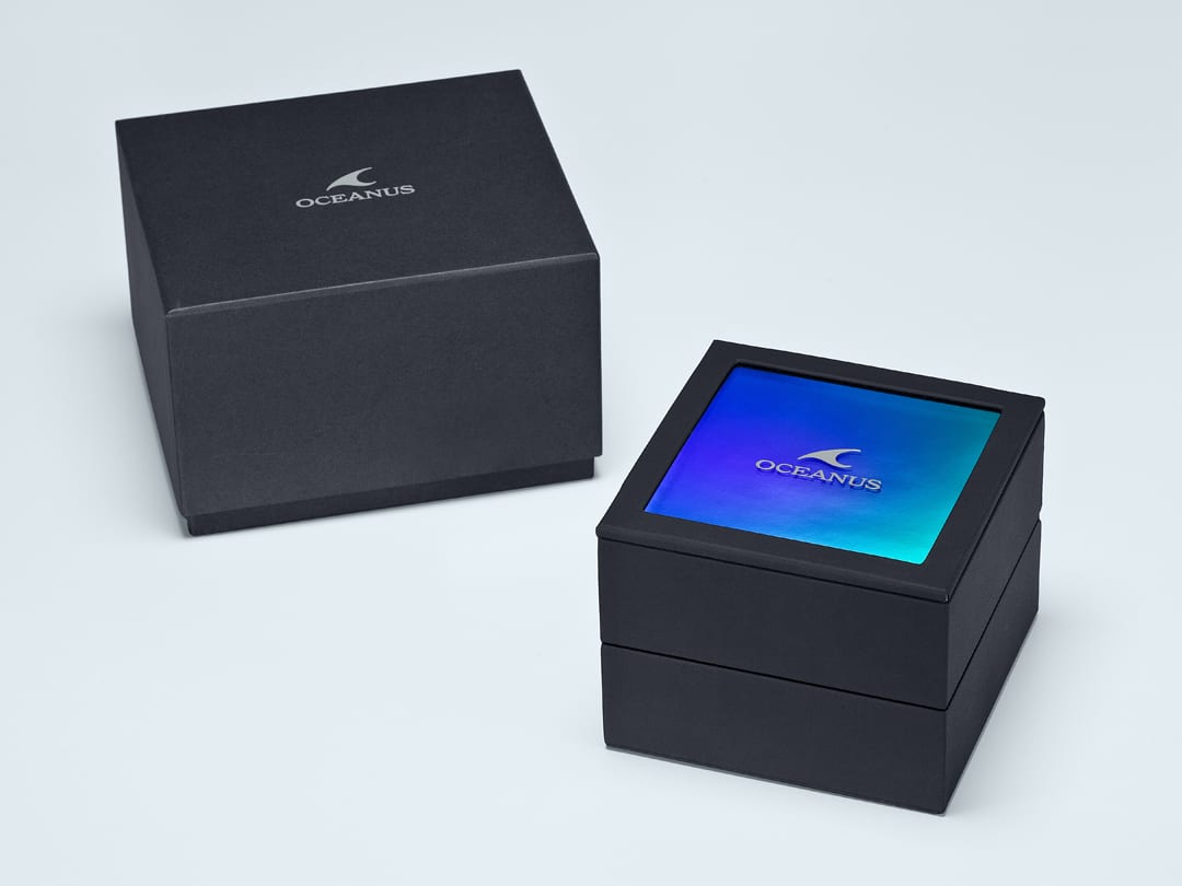 Packaging of the CASIO OCEANUS OCW-S6000JC analog watch